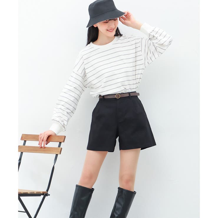 パンツ ショートパンツ 無地 | Honeys | 詳細画像9 