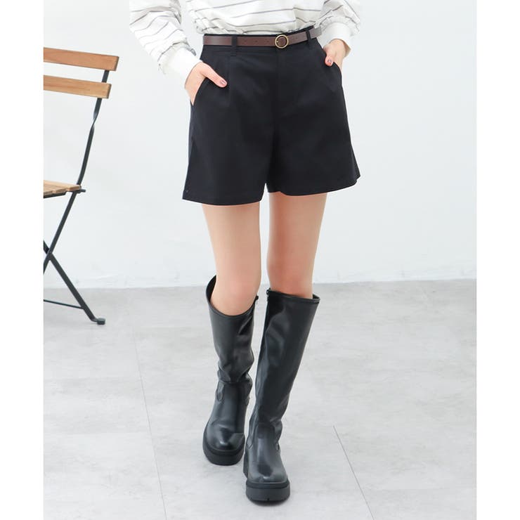 ブラック | パンツ ショートパンツ 無地 | Honeys