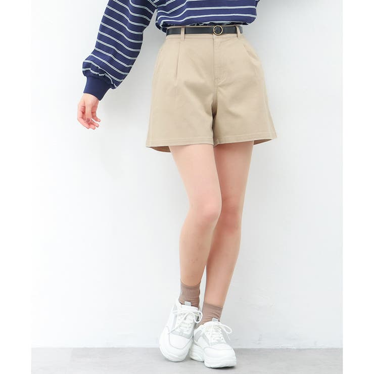 ベージュ | パンツ ショートパンツ 無地 | Honeys