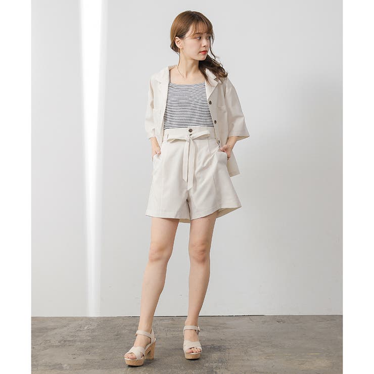パンツ ショートパンツ セットアップ[品番：HNSW0005551