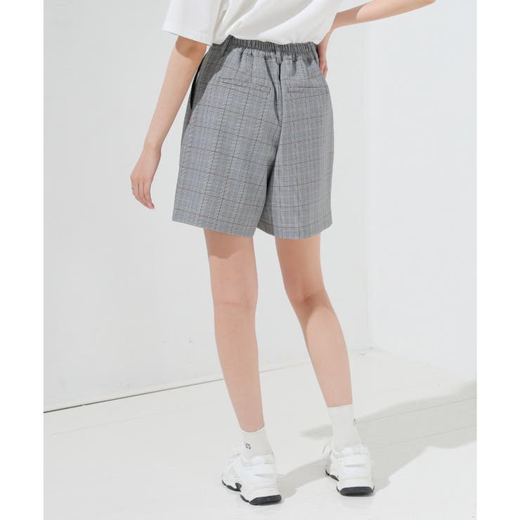 BoTT チェック柄 ダブルニーショートパンツ BoTT】チェック柄ダブルニーショート (BoTT/ハーフ・ショートパンツ