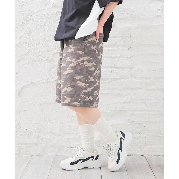 グレー迷彩 | ボトムス パンツ ハーフパンツ | Honeys