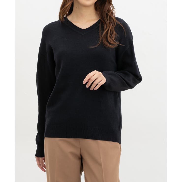 ネイビー | トップス ニット セーター | Honeys