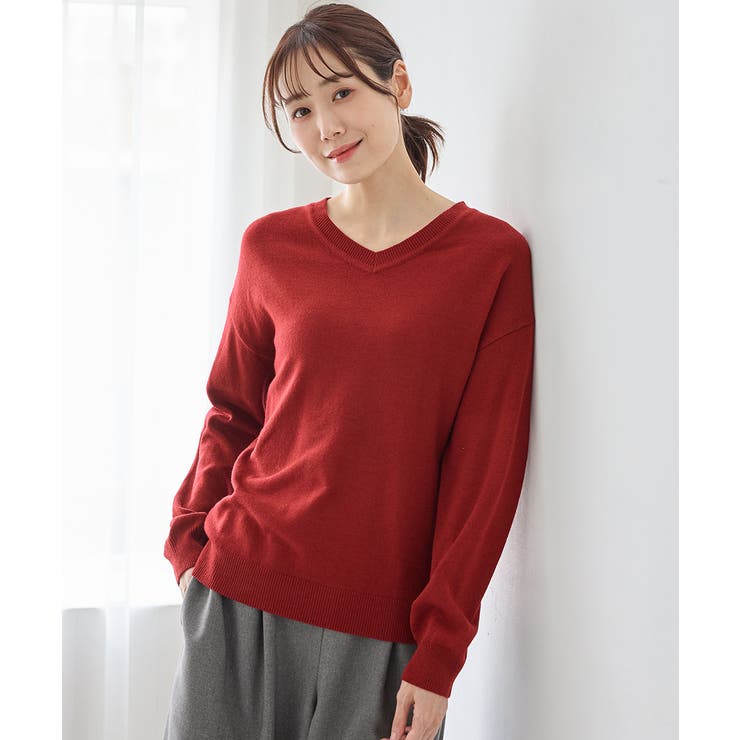 ダークレッド | トップス ニット セーター | Honeys