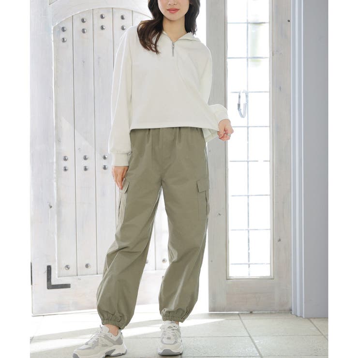 パーカー ハーフジップ スウェット | Honeys | 詳細画像4 