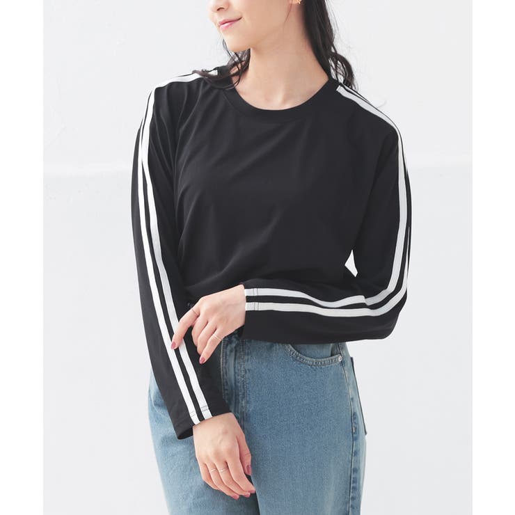 ブラック | トップス カットソー 長袖 | Honeys