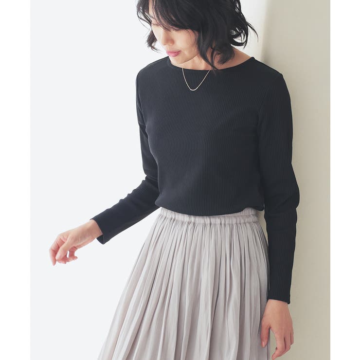 ブラック | トップス カットソー 長袖 | Honeys