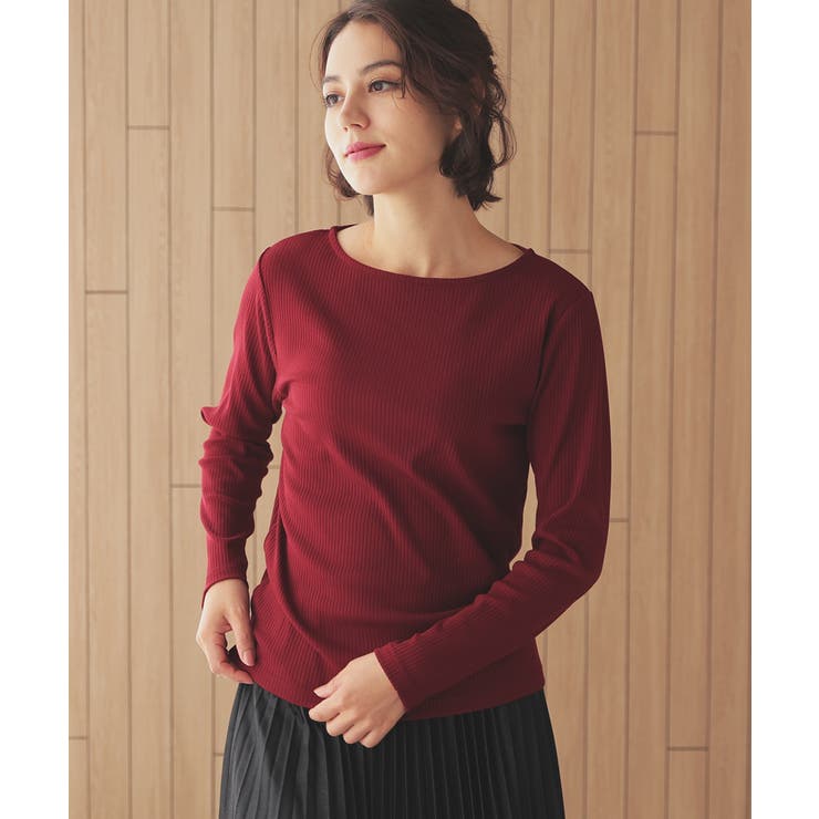 ボルドー | トップス カットソー 長袖 | Honeys