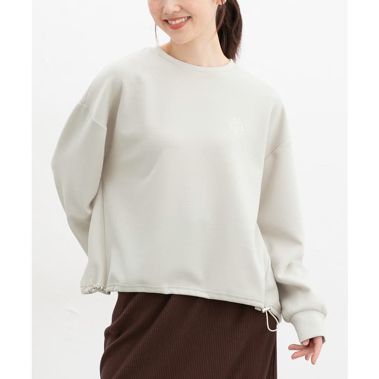 ベージュ | トップス スウェット 長袖 | Honeys