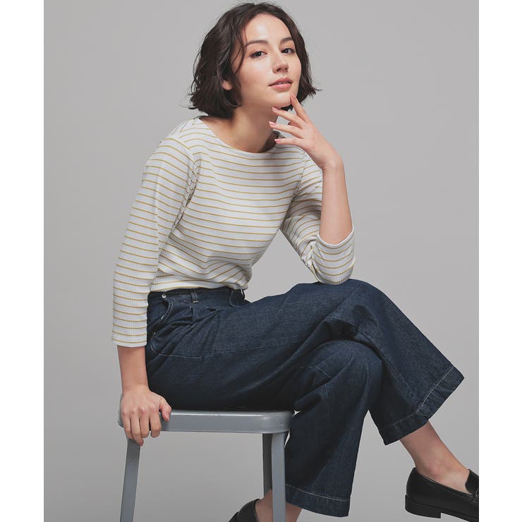 グレー×イエロー | トップス カットソー Tシャツ | Honeys