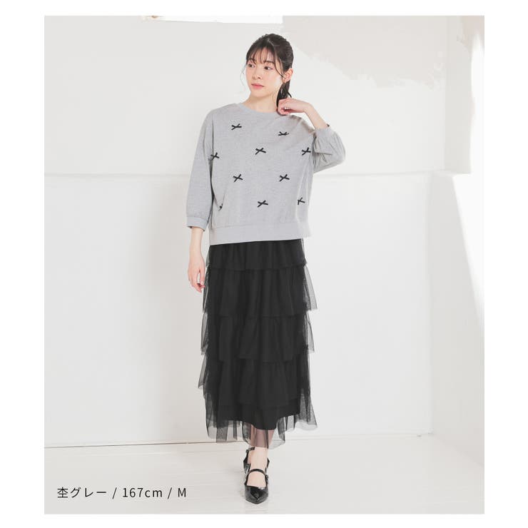 トップス カットソー リボン付トップス | Honeys | 詳細画像3 