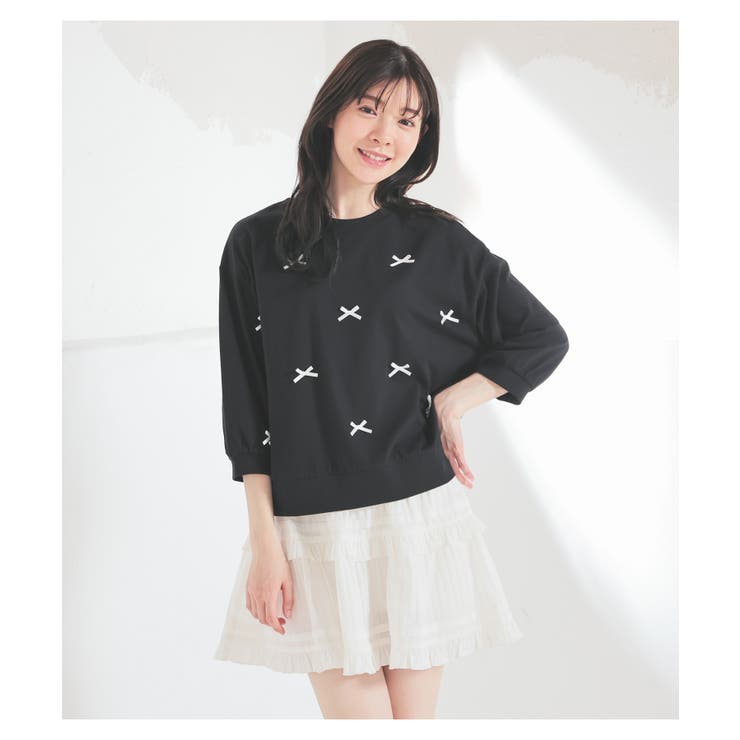 トップス カットソー リボン付トップス | Honeys | 詳細画像8 