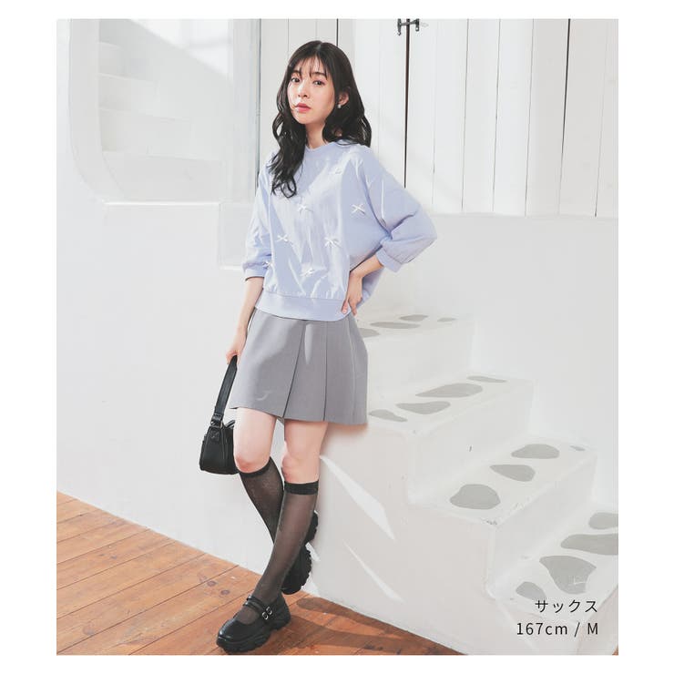 トップス カットソー リボン付トップス | Honeys | 詳細画像9 