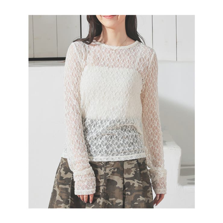 トップス カットソー 長袖[品番：HNSW0011377]｜Honeys