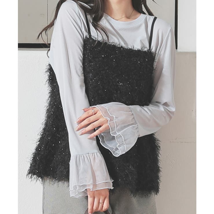 グレー | トップス カットソー 長袖 | Honeys