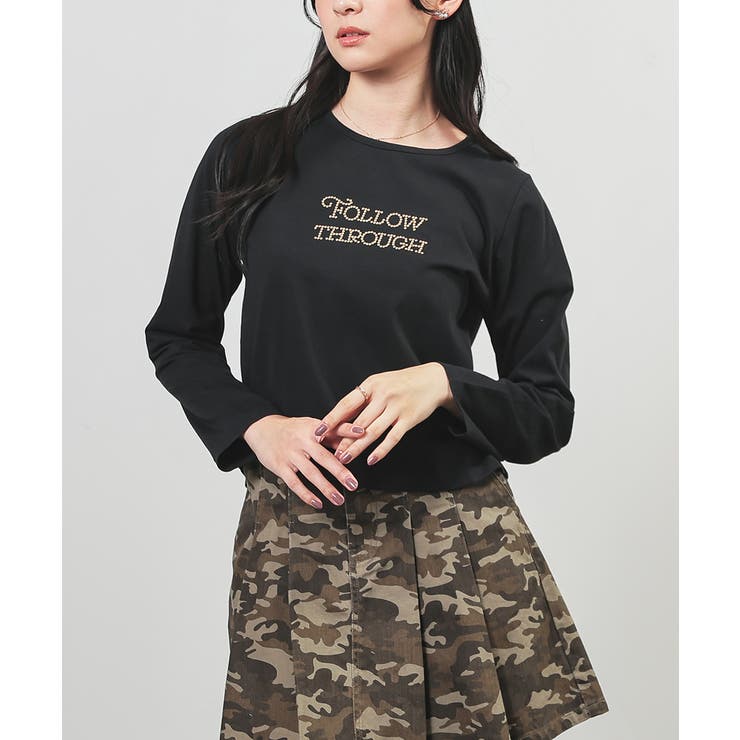 ブラック | トップス Tシャツ ロンＴ | Honeys