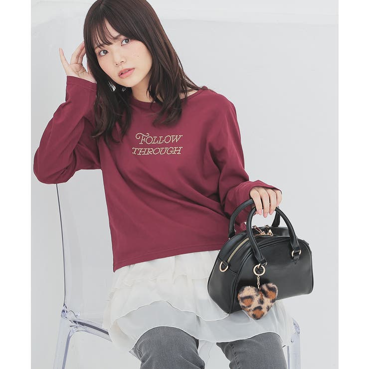 ボルドー | トップス Tシャツ ロンＴ | Honeys