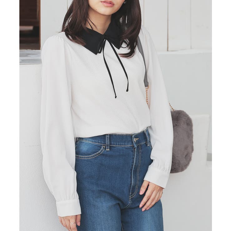 アイボリー | トップス カットソー 長袖 | Honeys