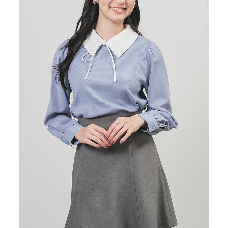 サックス | トップス カットソー 長袖 | Honeys