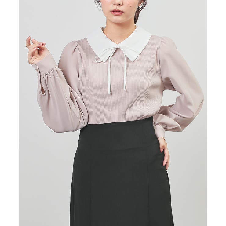 ベージュ | トップス カットソー 長袖 | Honeys