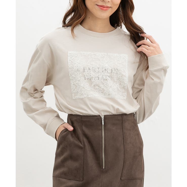 ライトベージュ | トップス Tシャツ ロンＴ | Honeys