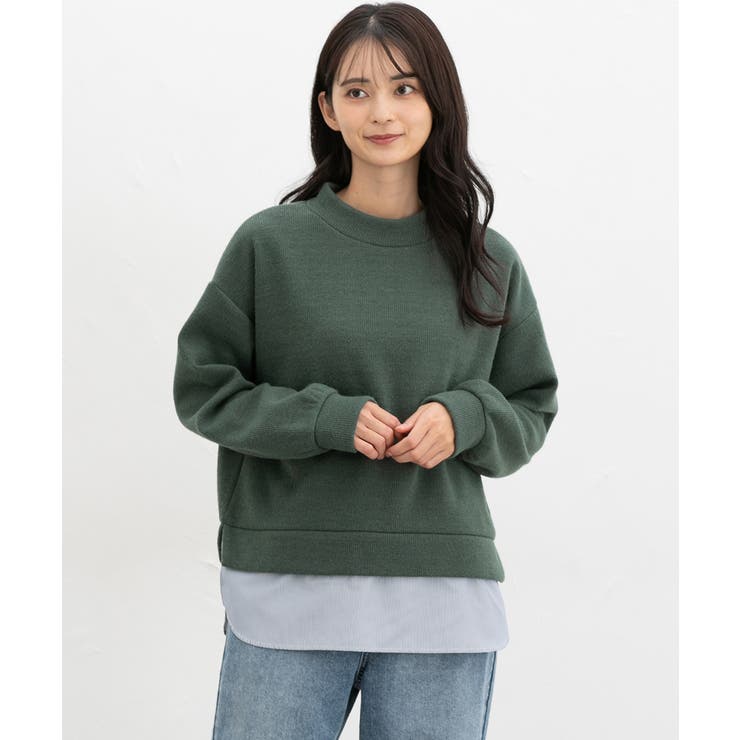 グリーン | トップス カットソー 長袖 | Honeys