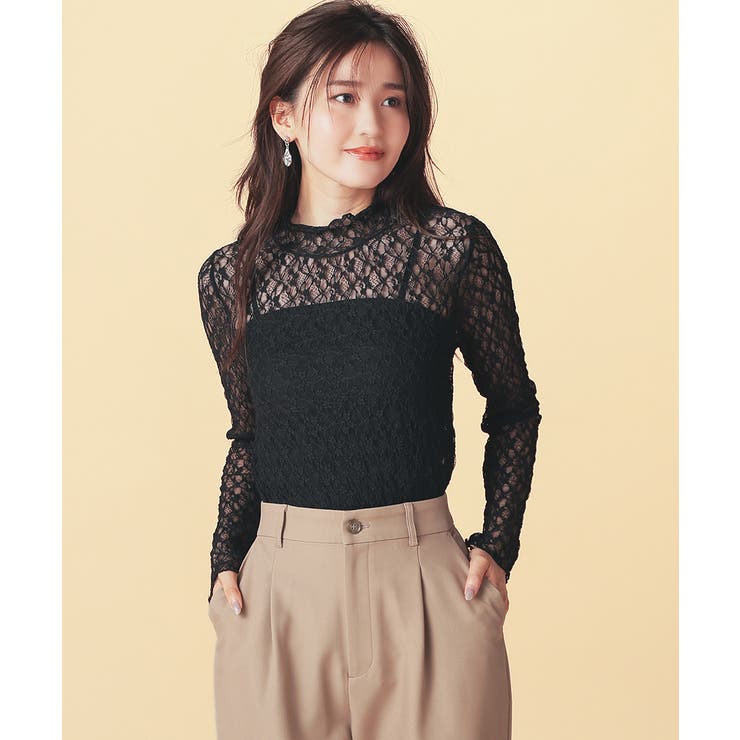 ブラック | トップス カットソー 長袖 | Honeys