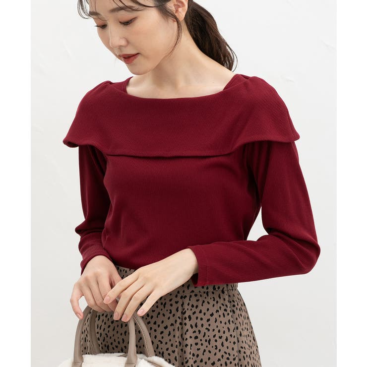 ボルドー | トップス カットソー 長袖 | Honeys