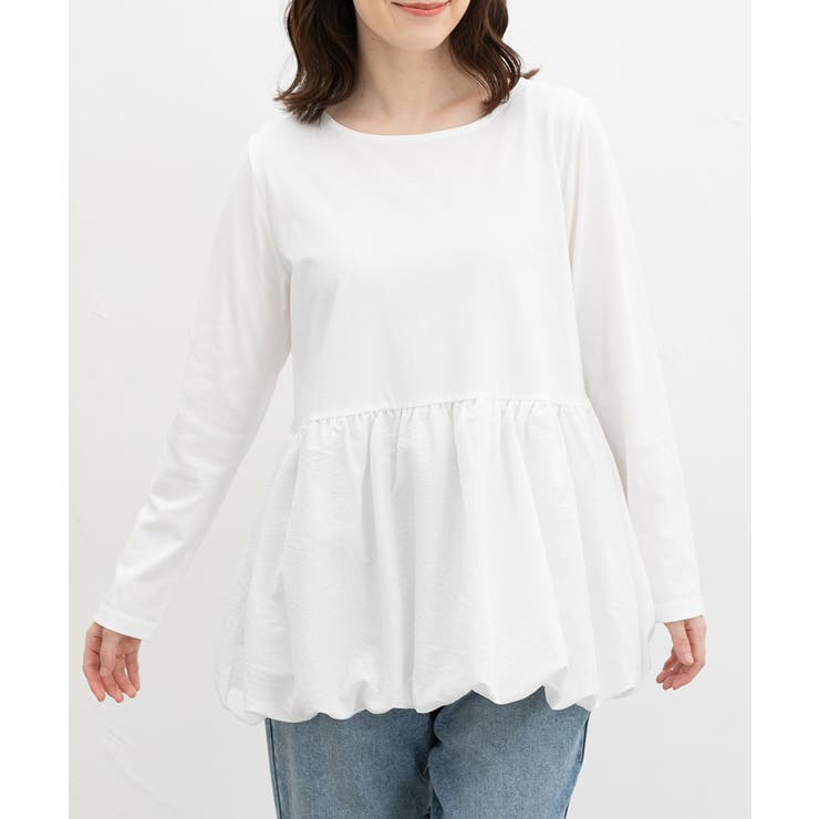 ホワイト | トップス カットソー 長袖 | Honeys