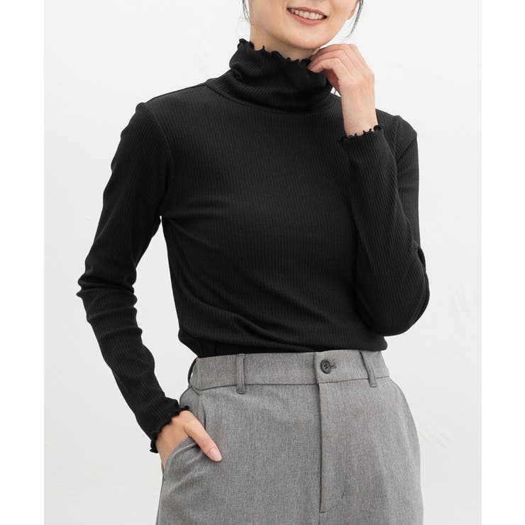 ブラック | トップス カットソー 長袖 | Honeys