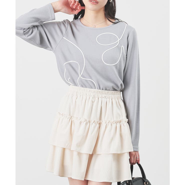 グレー | トップス カットソー 長袖 | Honeys