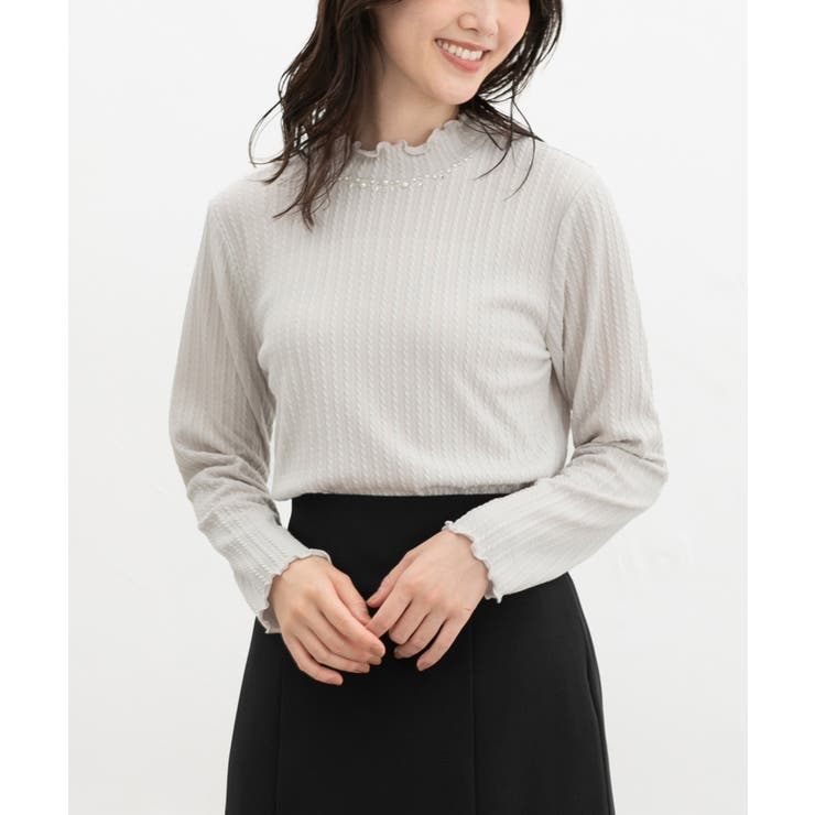 ライトグレー | トップス カットソー 長袖 | Honeys