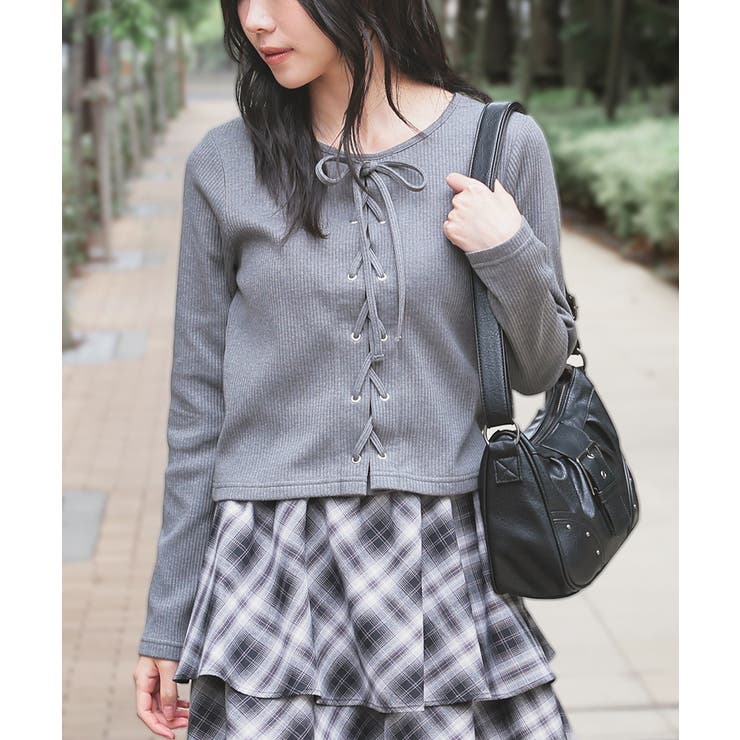 杢チャコール | トップス カットソー 長袖 | Honeys