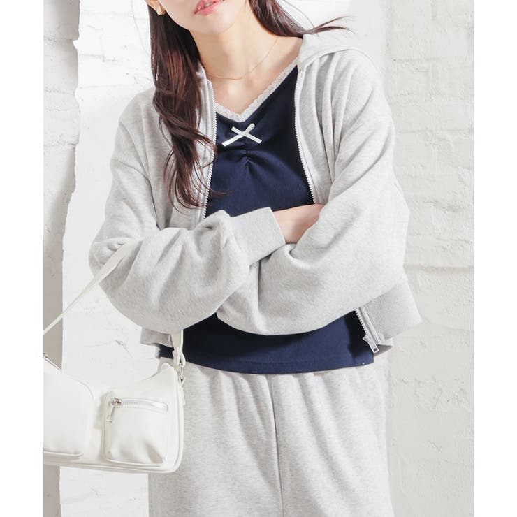 ネイビー | トップス カットソー 長袖 | Honeys