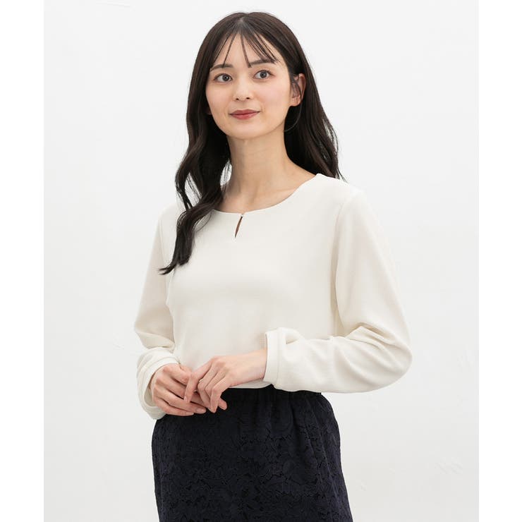 アイボリー | トップス カットソー 長袖 | Honeys
