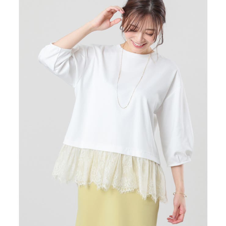 トップス カットソー レース | Honeys | 詳細画像3 