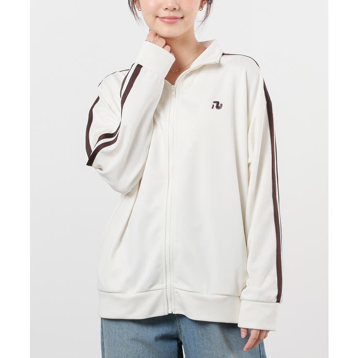 アイボリー | トップス トラックジャケット スウェット | Honeys