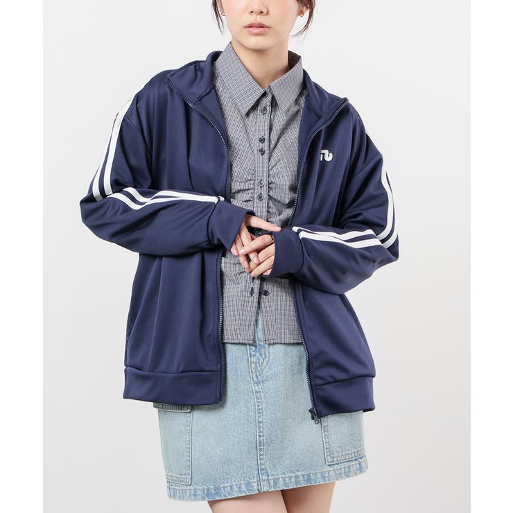 ネイビー | トップス トラックジャケット スウェット | Honeys