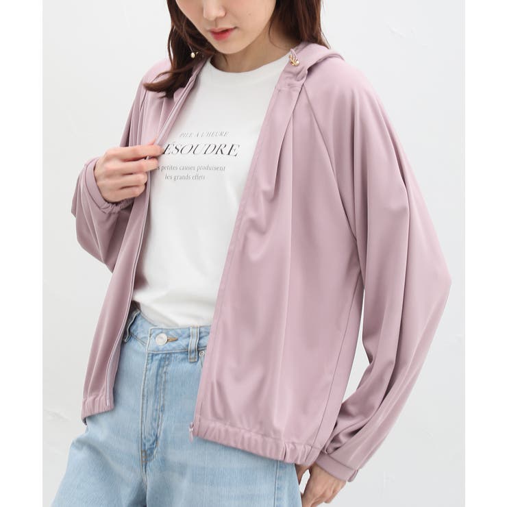 ピンク | トップス パーカー ジップパーカー | Honeys