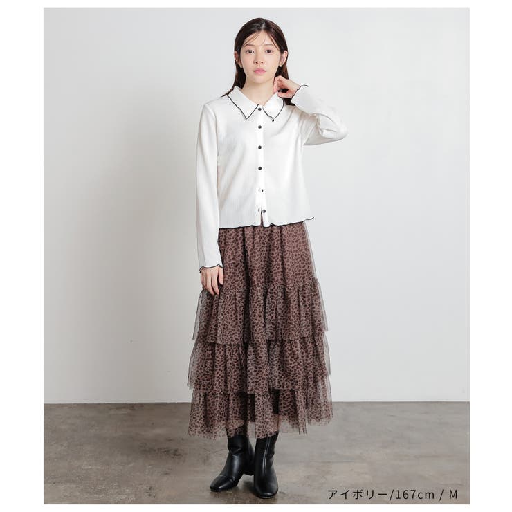 トップス カーディガン 長袖 | Honeys | 詳細画像2 