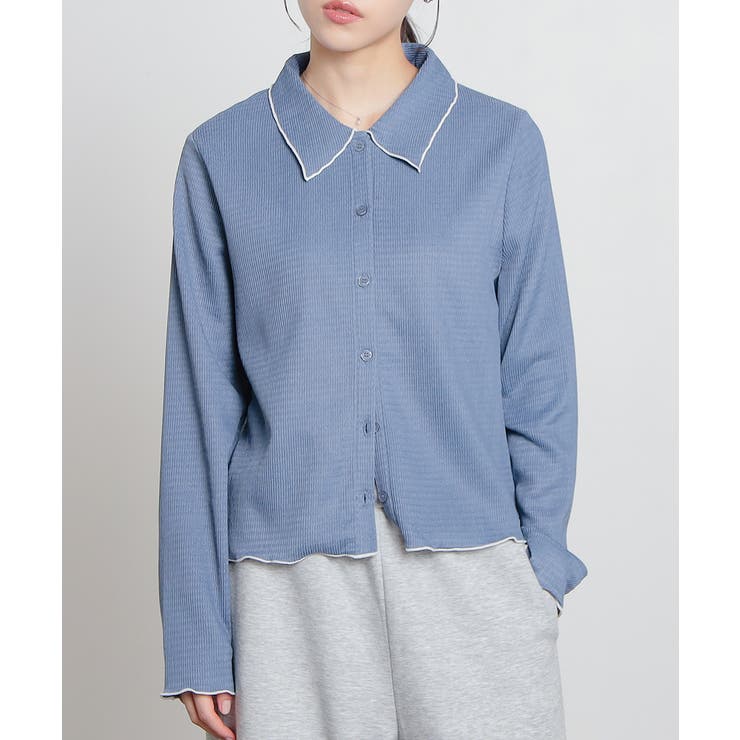 スモーキーブルー | トップス カーディガン 長袖 | Honeys