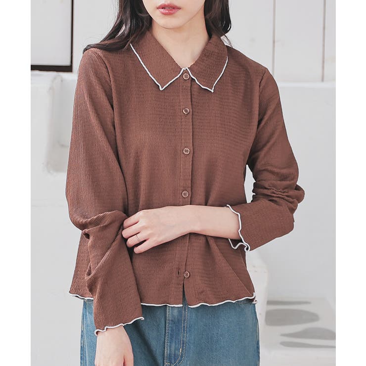 ブラウン | トップス カーディガン 長袖 | Honeys