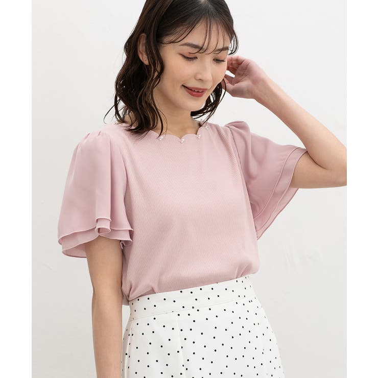 ピンク | トップス カットソー 半袖 | Honeys
