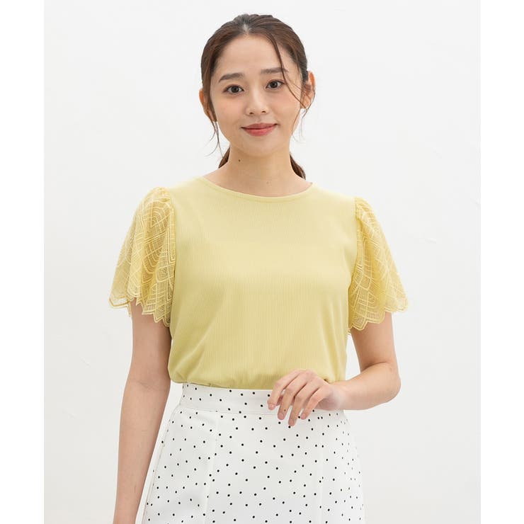イエロー | トップス カットソー 半袖 | Honeys