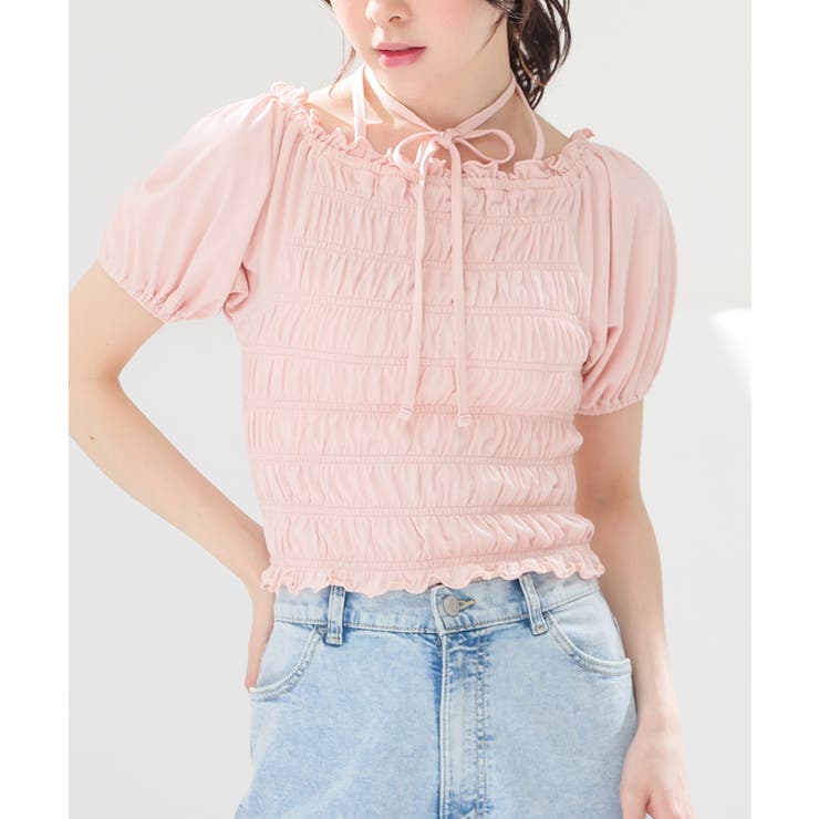 ピンク | トップス カットソー 半袖 | Honeys