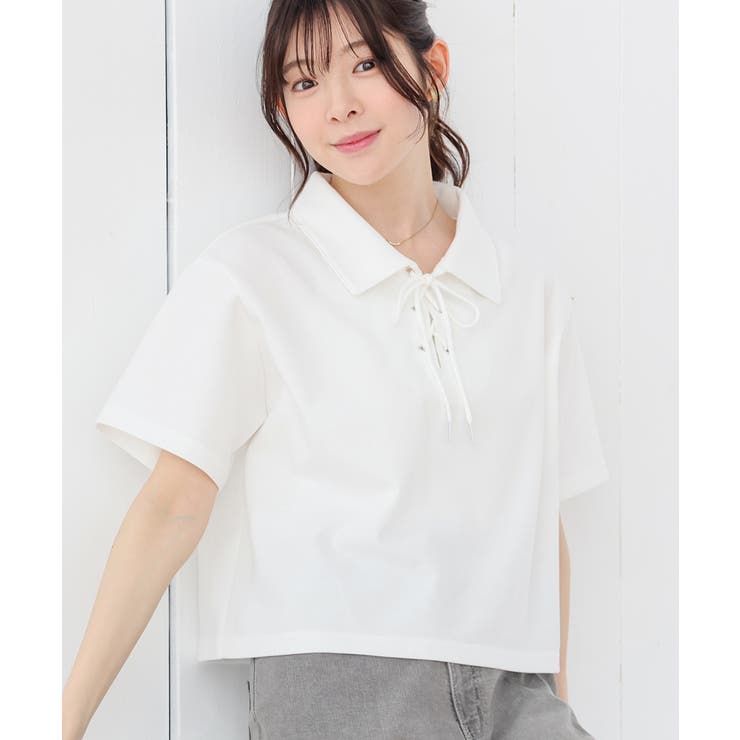 ホワイト | トップス カットソー 半袖 | Honeys