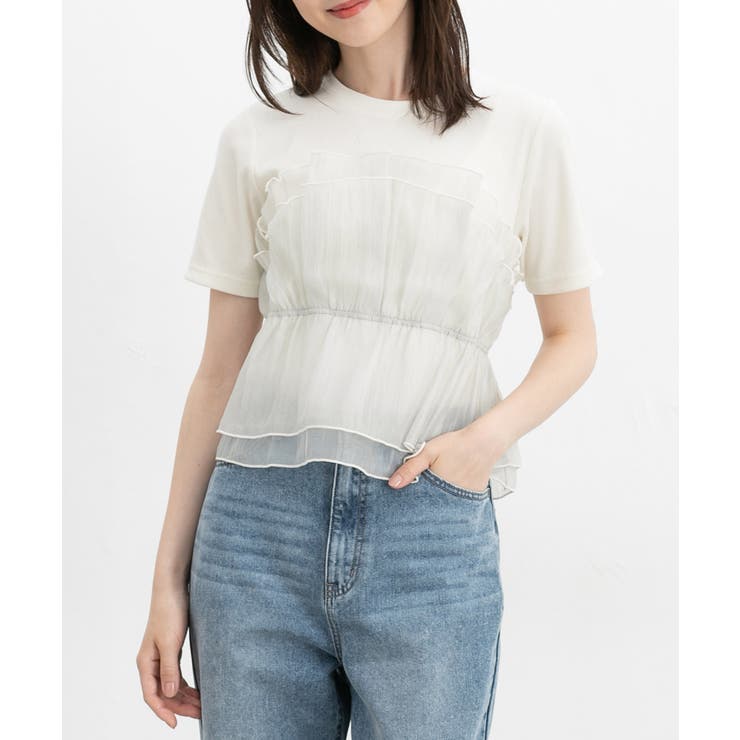 オフ×ミント | トップス カットソー 半袖 | Honeys