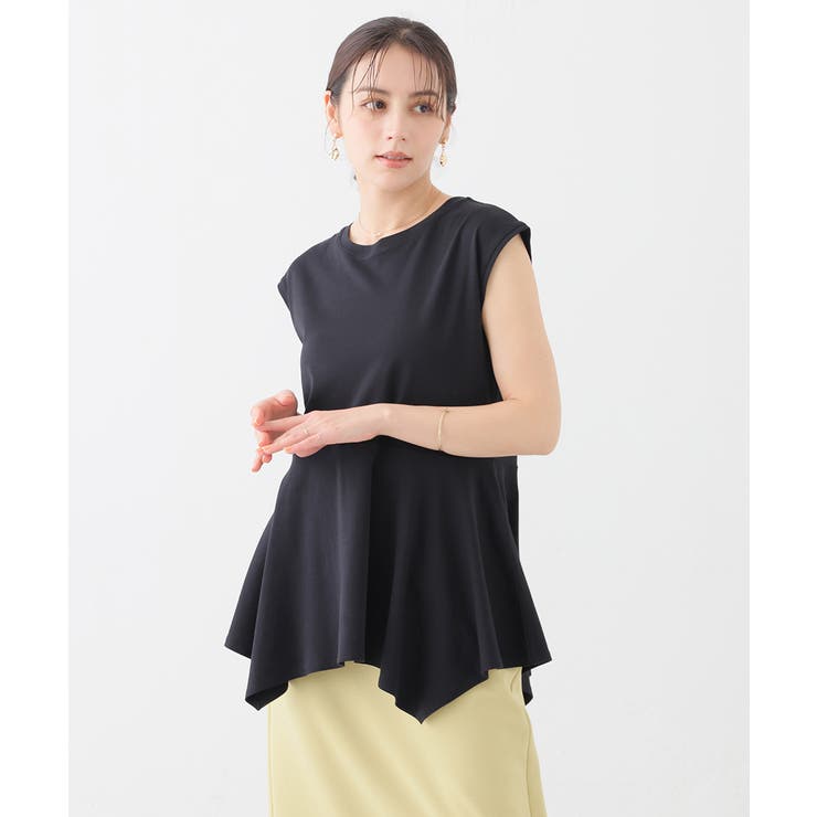 ブラック | トップス カットソー ノースリーブ | Honeys