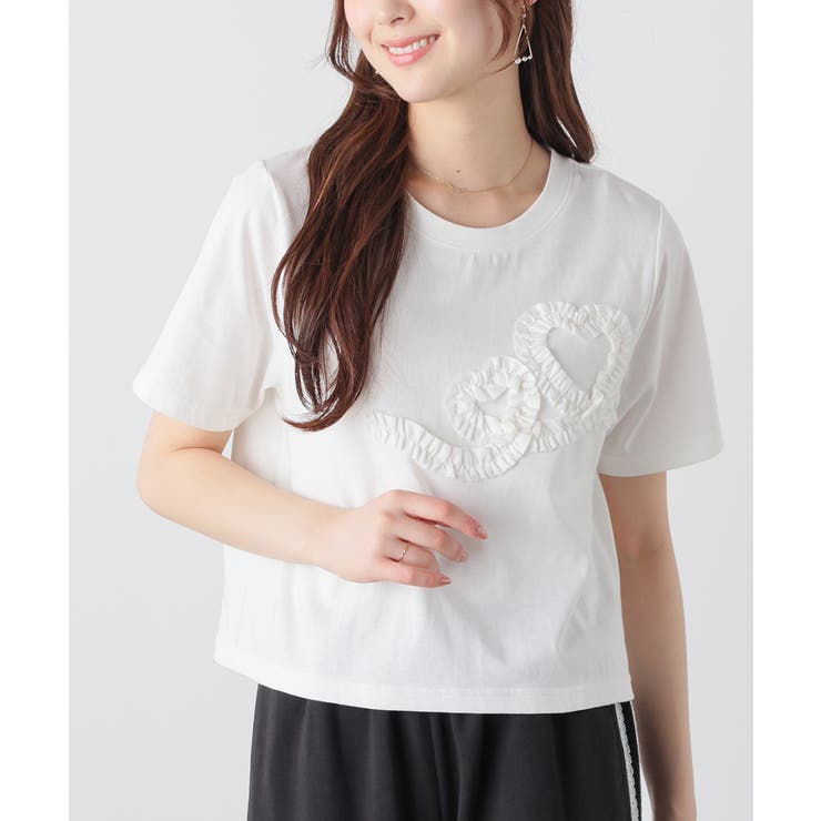 ホワイト | トップス Tシャツ 半袖Tシャツ | Honeys