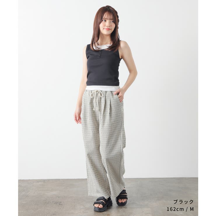 トップス タンクトップ みせかけ | Honeys | 詳細画像2 